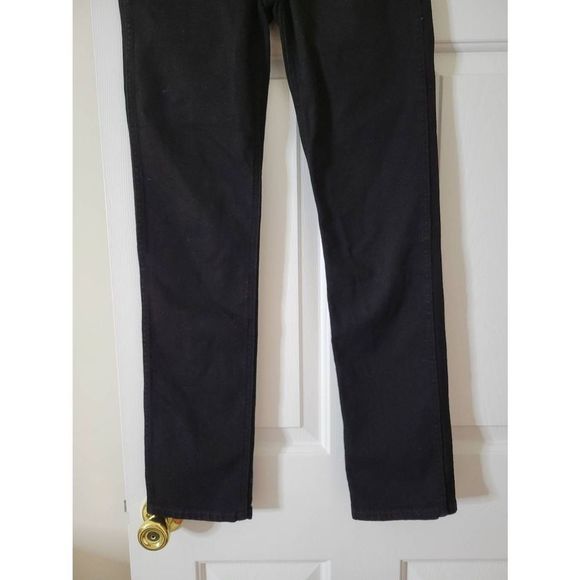 Re/Done Originals 80s Slim Straight in Jet Black 25 - Picture 5 of 11